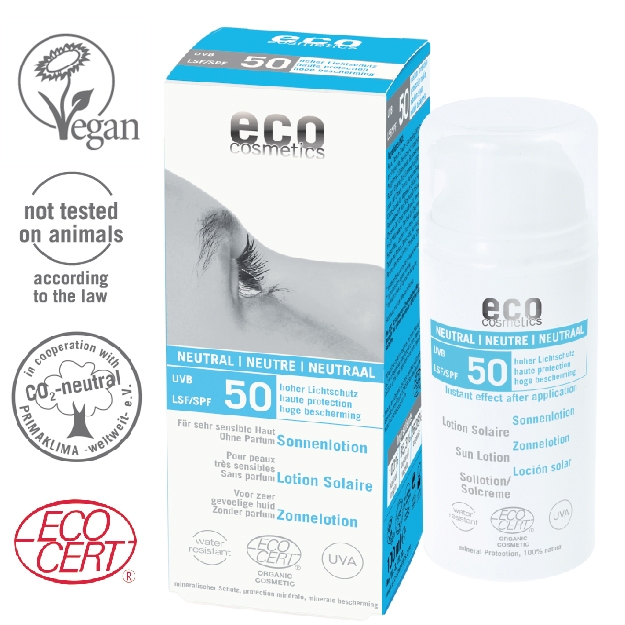 ECO Cosmetics Organik Sertifikalı Güneş Koruyucu Losyon Kokusuz